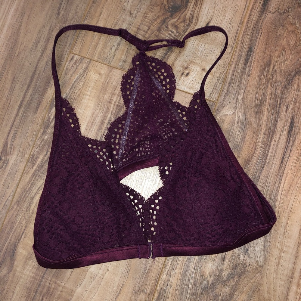 Burgundy bralette